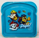 Sandwich Box featuring beloved Patrol Pup Characters. Reusable Compact Lunch Food Storage Container, BPA Free
