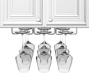 Sorbus Under Cabinet Wine Glass Rack and Stemware Holder – 3 Rows Holds up to 9 of Your Most Delicate Glassware