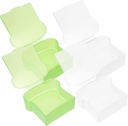 4Pcs Portable Sandwich Box Set Sealed Bread Storage Containers Airtight Lids for Outdoor Activities Snack Organizer