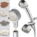 Dream Spa LaserJet 3-way Shower Head Combo with Filters & Pause Switch - High Pressure Laser Micro-Jets - Removable Face for Easy Cleaning - Extra-long 72-inch Stainless Steel Hose - Chrome Finish