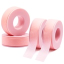 Lash Tape, Sticky Silicone Adhesive Pain-Free Removal Eyelash Tape, Pink Sensitive Breathable Lash Tech Supplies, Medical Micro-Porous Eyelash Extension Tape - 0.5 in x 4 Yds, 4 Rolls