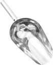 Didiseaon Ergonomic Handle Stainless Steel Feed Shovel Scoop Funnel Livestock Feed Scoop for Rice Ice Sugar Flour Candy