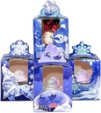 qiqee Christmas Cupcake Boxes Individual Cupcake Holders Disposable 32pcs Crystal Original Single Cupcake Boxes with Window 3.7"*3.7"*4.3" Cupcake Containers