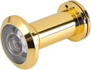 Door Eye Viewer, 200 Degree Door Viewer, Eye with Heavy Duty Privacy Cover, Peephole for Enhanced Security (Gold)