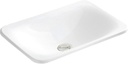 Karran VC-202-WH Valera 21" Top Mount Vitreous China Bathroom Sink in White
