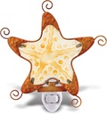 CoTa Global Night Light, Plug in Energy Efficient Decorative Socket Lamp Manual On & Off Portable Light for Stairway, Bedroom & Bathroom Marine Life Theme Accessory Home & Kitchen Decor - Starfish