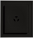 Builders Edge 130110002002 Squared Mounting Block 002, Black