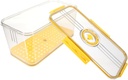 Bread Box Airtight Crisper Box Timing Lid Draining Plate Large Storage Container for Fridge