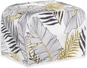 Howilath Toaster Dust Cover 4 Slice, Tropical Leaves Printed Bread Maker Cover Fashion Toasters Covers Washable Stain Resistant Kitchen Small Appliance Cover