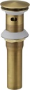 Homevacious Antique Brass Bathroom Sink Drain Pop up Drain with Overflow Rustproof Bathroom Sink Stopper with Detachable Strainer Basket All Metal Rustproof Fits 1-1/2" to 1-3/4" Sink Hole