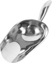 Zerodeko Stainless Steel Ice Scoop Ergonomic Kitchen Grain Shovel for Flour Candy Crushed Ice for Home Bar Restaurant Use Bulk Packaging