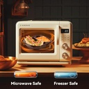 To Go Containers, 30-Pack 32oz Disposable Meal Prep Containers with Lids - Reusable BPA Free Plastic Bento Boxes for Healthy Meal Prepping and Food Storage