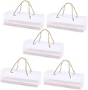 5pcs Cake Packaging Box Cupcake Carriers Individual Treat Boxes for Desserts
