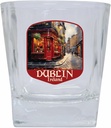R and R Imports Dublin Ireland Red Pub Design Souvenir 10 oz Whiskey Glass Rocks Glass Single