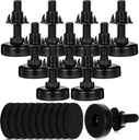20 Set Adjustable Furniture Leveling Feet, Adjustable Leg Levelers for Cabinets Sofa Tables Chairs Raiser, Heavy Duty Height Adjuster Furniture Levelers Foot with T- Nut Kit 3/8”-16 Thread