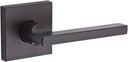 Baldwin FDSQUCSR112 Reserve Full Dummy Lockset x Square with Contemporary Square Rose in Aged Bronze Finish
