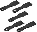 5 PCS Plastic Putty Knife, 2 Inch Flexible Plastic Paint Scraper Tool for Taping Drywall Wall Painting Putty Knife Set Plastic Spreader Spackle Tool for Spackling Patching (Black)