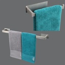 Adhesive Towel Bar + Hand Towel Holder Premium 304 Stainless Steel 24 Inches Towel Rack, 9 inches Heavy Duty Hand Towel Bar, Wall Mounted Bathroom Accessories for Bathroom Kitchen(Brushed Nic