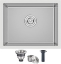 22 Inch Kitchen Bar Sink Undermount, 304 Stainless Steel Handmade Single Bowl Undermount Kitchen Sink (Brushed) 22x18x9 inch