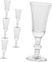 6pcs Clear Cocktail Goblets Glasses Lightweight Glassware for Liquor Wine Tequila Party Bar Wedding Restaurant Use Classic Elegant Design