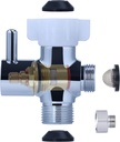 Brass Bidet T Adapter with Shut-Off Valve,3 Way 7/8 or 15/16 and 1/2 or 3/8,7/8" Metal T Valve for Bidet,Toilet Tee Connector Diverter Adaptor,Bidet Attachment for Toilet