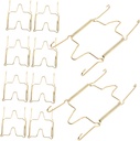 10pcs Invisible Spring Plate Hangers Wall Plate Holders Stainless Steel Heavy Duty for Drywall