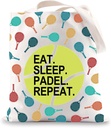 JNIAP Padel Tennis Tote Bag Padel Lovers Gifts Eat Sleep Padel Repeat Padel Tennis Player Gifts Padel Coach Tote Bag