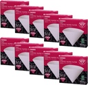 10 X Hario V60 Size 03 40-Count Boxed Coffee White Paper Filters, 10 Boxed Value Set (Total of 400 Sheets)