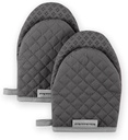 KitchenAid Asteroid Mini Oven Mitt Set, 5.5"x8", Charcoal Grey, 2 Piece