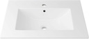 Eridanus 24"x18¼" Bathroom Sink, Ceramic Bathroom Vanity Sink Top with Overflow, Drop in Bathroom Vessel Sink Rectangle Ideal for Small Spaces ‎- Glossy White