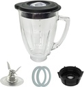 6 Cup Blender Glass Jar Replacement Parts with Blade for Oster Osterizer Classic Series NOT fit Pro Master or Versa models