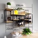 Original Wine Glass Racks Vintage Black Industrial Pipe Wall-Mounted for Wine Bottles & Stemware Glasses Wood Storage Shelf for Kitchen, Dining Room, Bar, Wine Cellar