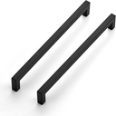 Ravinte 12 Pack 10 Inch Kitchen Square Cabinet Handles Matte Black Pulls Black Drawer Pulls Kitchen Cabinet Hardware for Cupboard Drawer Handles