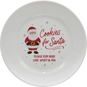 Personalization Universe Cookies For Jolly Santa Personalized Christmas Cookie Plate