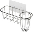 Stainless Steel Sink Storage Hanging Basket Sponge Rack Over Sink Drying Rack Kitchen Sponge Holder