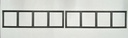2 Amarr Thames Long Panel Replacement Inserts for Amarr Garage Doors Black Mullion Trim 38.5" x 11" ONLY FITS Amarr & Pella Garage Doors