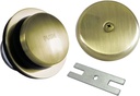 Kingston Brass DTT5302A3 Easy Touch Toe-Tap Tub Drain Kit, Antique Brass