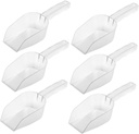 Amosfun 6pcs Elegant French Fries Bar Ice Shovel Multi-functional Ice Scoop Rice Shovel for Kitchen