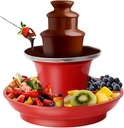 Yosoo Health Gear Chocolate Fountain, Chocolate Fondue Fountain Machine, 3 Tier Detachable Chocolate Fondue for Party Games Night, Christmas Dip Strawberries, Wedges,