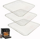 ALJ 3PCS Air Fryer Oven Mesh Rack for COSORI 10QT Air Fryer Toaster Oven, Premium Dehydrator Rack Shelf Grid Grill Pan Crisper Cooking Plate Tray Insert Grate for COSORI Air Fryer, Dishwasher Safe