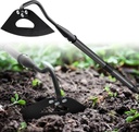 Hardened Hollow Heavy Duty Garden Hoe Tool 60INCH - Ergonomic Weeding Tool for Lawn, Yard & Farm, Rust-Resistant Steel with Comfort Grip, Easy Adjust & Storage