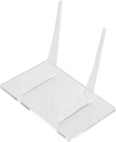 Mumusuki Plate Stands for Display, 2 Packs Acrylic Clear Photo Frame Stand Decorative Picture Holder for Displaying Postcards Books Pictures