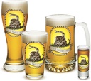 Erazor Bits Pint Glasses ? US Marine Corps Gifts for Men or Women ? Don't Treat On Me Marine Corps Beer Glassware ? Beer Glass with Logo - 4 Piece Collector Set (16 Oz)