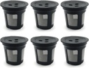 Pack of 6 Replacement Reusable Refillable K Cup Coffee Filter Pods For Ninja Dual Brew Coffee Maker