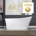 WOODBRIDGE B0084-BG-Drain&O Bathtub, Brushed Gold