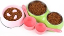 Food Scoop for Cats and Dogs Long Handle Pet Feeder Tool Dishwasher Safe Food-Grade Watermelon Red
