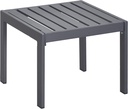 Tommy Hilfiger Monterey Modern Patio Outdoor Furniture Collection, Weather Resistant, Easy Assembly Metal Frame, Side Table, Navy Blue & Dark Gray
