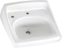 American Standard 0356115.020 356115.02 Lucerne Wall-Hung Lava CHO ELH WHT, White