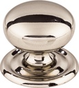 Top Knobs M1316 Victoria Knob w/Back Plate Nickel