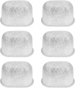 6 Pack Charcoal Water Filters for Breville Espresso Machine, Disposable Replacement Filters Compatible with Keurig 2.0 1.0, Breville BWF100 Coffee Machines